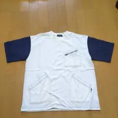 新品☆コムサイズム　白　ポケット半袖Tシャツ140㎝