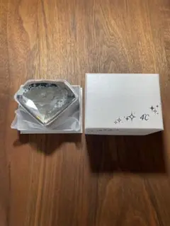未使用 4°C ジュエリーケース ダイヤモンドカット