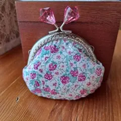 a-6 ハンドメイド　リバティ　がま口　アシュテッド