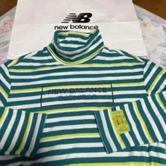 極美品サイズ6ニューバランスゴルフ/快適ストレッチWARM長袖ロールネックシャツ