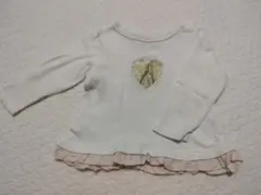 petit main フリル付きTシャツ 80