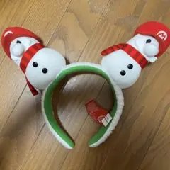 ユニバーサルスタジオハリウッド　任天堂　マリオ　雪だるまカチューシャのサムネイル