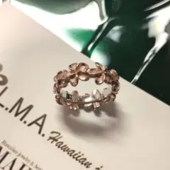 ハワイアンジュエリーL.M.A. プルメリアリング8号