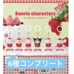 大人気　サンリオキャラクターズ いちごめじるしアクセサリー ガチャ コンプリート