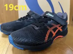 asics レーザービーム　19cm ブラック/オレンジ