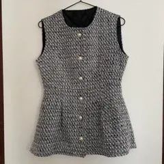 GRL セットアップ　フリージアツイードベスト×ショートパンツ[pm479]