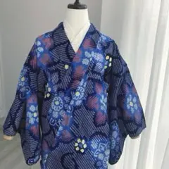 もげもげこ様専用 有松絞り・有松鳴海絞り154 cm 浴衣 手縫No.2-120 