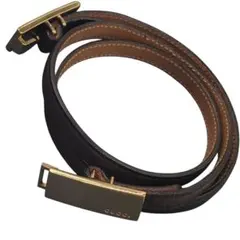 極美品✨️　GUCCI グッチ　ベルト　金具　ゴールド　レザー