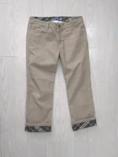 バーバリーブルーレーベルパンツM(38)　チェック