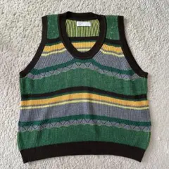 IG / インターナショナルギャラリービームス　マルチボーダーニットタンク