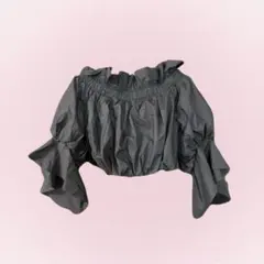 【美品】snidel オフショルクロップドブラウス