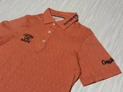 CUTTER & BUCK ポロシャツ オレンジ 総柄 Mのサムネイル