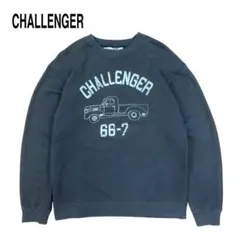 CHALLENGER スウェット トレーナー 車 ロゴ プリント ブラックのサムネイル
