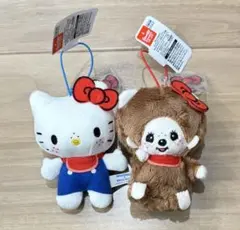 モンチッチ×ハローキティ おそろいアクリルチャーム付きマスコット ２種セット