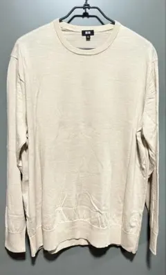 UNIQLO メリのウールニット ベージュ 長袖ニット 4XL