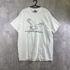 GILDAN Ultra Cottonアメリカ大学カレッジTシャツ/ホワイト