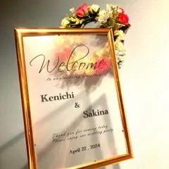 A4クリアウェルカムボードフィルムのみ　ウェルカムスペース　結婚式