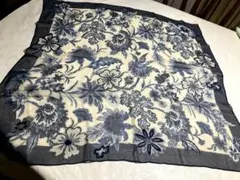 ラルフローレン　花柄シルクスカーフ