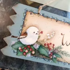 トールペイント作品…ウェルカムプレート(リバーシブル)