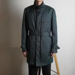LANVIN en Blue ライナー付き 中綿コート グリーン /QW249