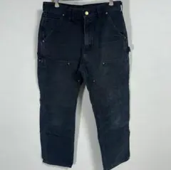 神サイズ USA製 carhartt B01 ダブルニー アメカジ バイカー