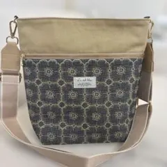 ミナペルホネン　Anemone と８号帆布 ショルダーバック　ハンドメイド