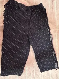 ハッシュアッシュ　水玉模様 フリル付き ハーフパンツ 130