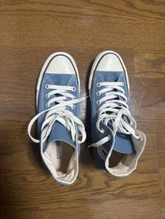 ブルー ハイカット スニーカー 星マーク