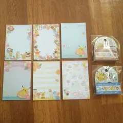 ポケモン　トロピカルスイーツ　メモ帳　マステ　ピカチュウ