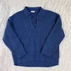 Pon様 LOWRYS FARM ネイビー Vネックセーター