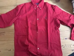 ポロ 赤 ボタンダウンシャツ