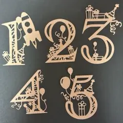 カッティングダイ　数字　10個セット
