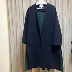 ENFOLD エンフォルド ノーカラーウールコートのサムネイル