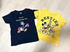 ディズニー Tシャツ 2枚セット (ネイビー・イエロー)