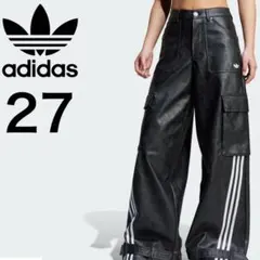 【男女兼用】新品28 Adidas adilenium ビンテージ レザーパンツ 新品】adidas ADILENIUM シーズン3 フェイクレザーパンツ 26