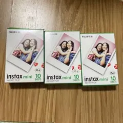 FUJIFILM instax mini インスタントフィルム 10枚　3パック