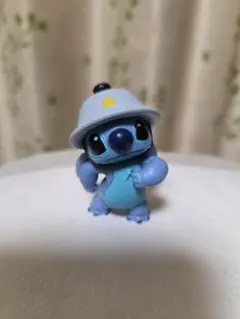 スティッチ フィギュア 　ヘルメット　ガチャガチャ