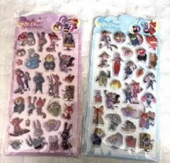 枚セット　ズートピア　ステッカー　3Dシール　ボンボンドロップシール風