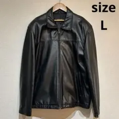 【美品】レザージャケット　羊革　L