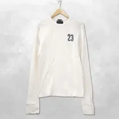 アバクロンビー&フィッチ ワッフル サーマルカットソー ロングTシャツ ホワイト