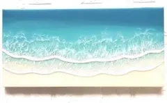 心穏やかな毎日を過ごしたい方へ 深呼吸する海 海アート 45×22cm