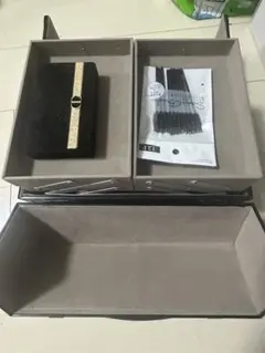 美品】ニトリ サイドBOX 二段 木製 ホワイトウォッシュ予備パーツあり