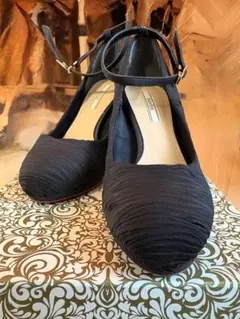 RANDA 美脚 黒 アンクルストラップ ハイヒール