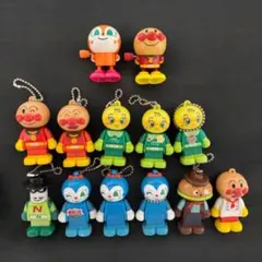 アンパンマン カプセルトイ 13体 まとめ売り ボールチェーン付／ねじまき2体