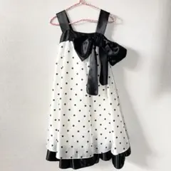 子供用ドレス ドット柄