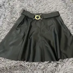 ZARA ブラック レザースカート