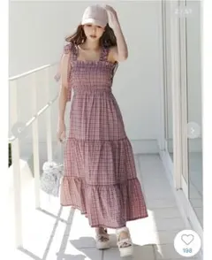 WEB限定 ティアードキャミワンピース