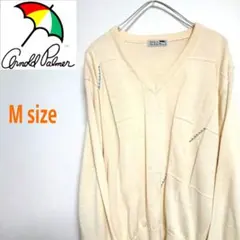 90s ARNOLD PARMER アーノルドパーマー 白 ニット セーター