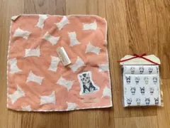 PAUL＆JOE タオルハンカチ 猫 ピンク/キャンディポーチ おめかしキャット