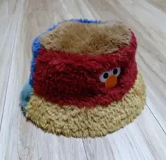 エルモ・クッキーモンスター ボア帽子　バケハ　バケットハット